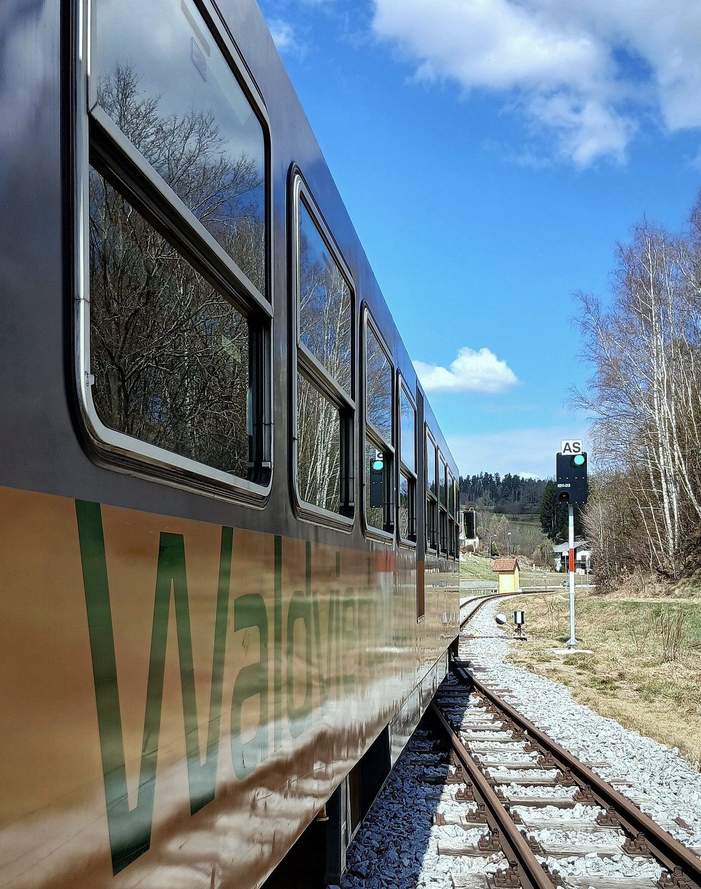 Waldviertelbahn railcar in service